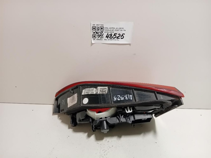 Fanale INT POST SX 39077380 Opel Astra K 2016