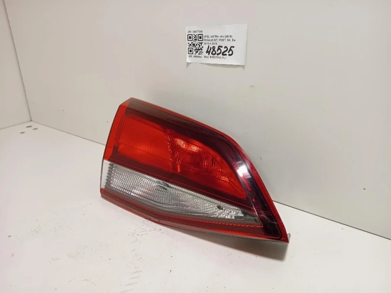 Fanale INT POST SX 39077380 Opel Astra K 2016