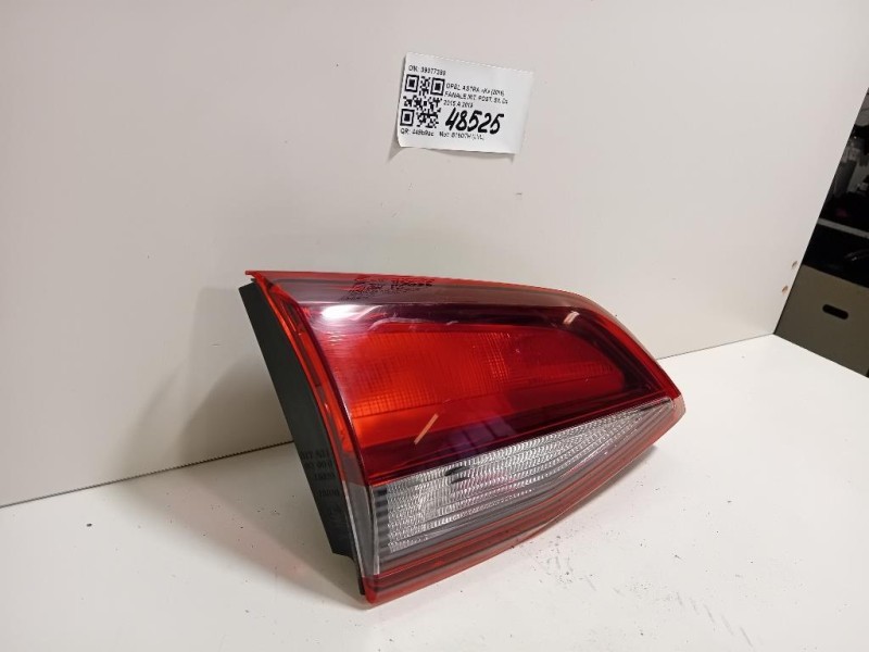 Fanale INT POST SX 39077380 Opel Astra K 2016