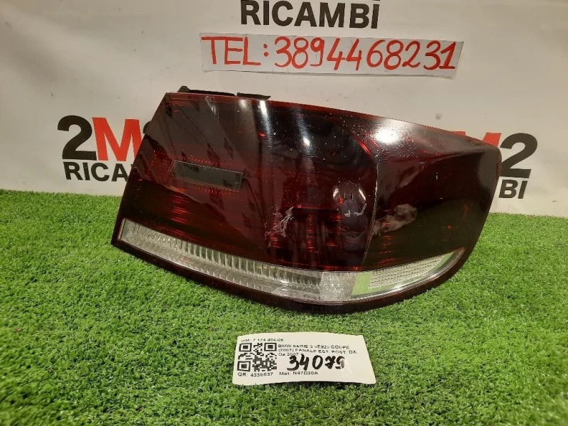 Fanale EST POST DX 7 174 404-06 Bmw Serie 3 E92 Coupe 2007