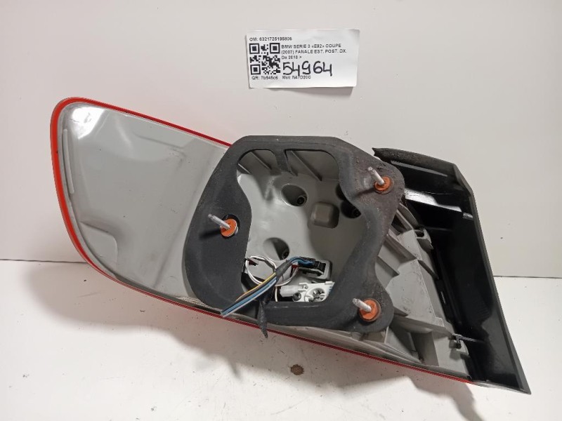 Fanale EST POST DX 6321725195805 Bmw Serie 3 E92 Coupe 2007