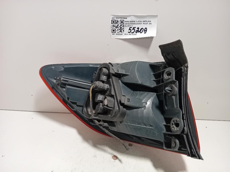 Fanale EST POST DX 63217312846 Bmw Serie 3 F30 Berlina 2012