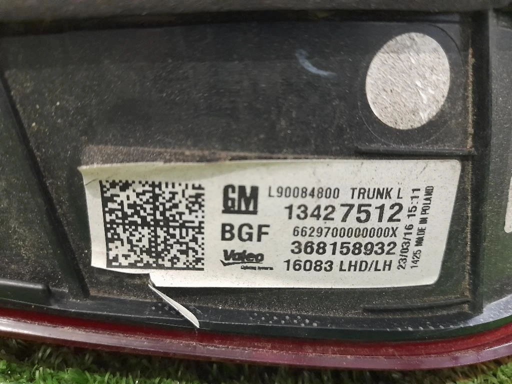 Fanale INT POST SX 13427512 Opel Astra K SW 2016