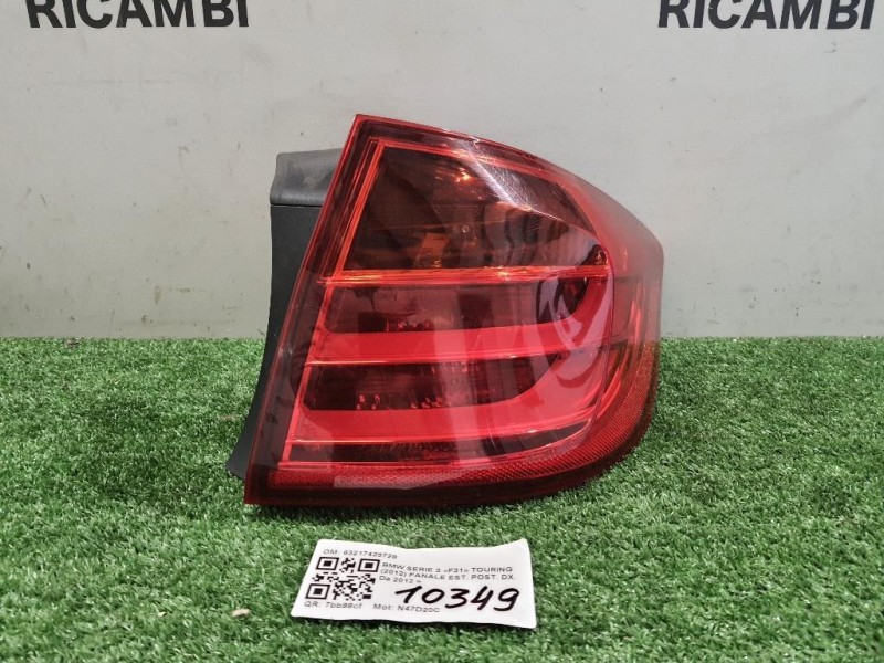 Fanale EST POST DX 63217429728 Bmw Serie 3 F31 Touring 2012