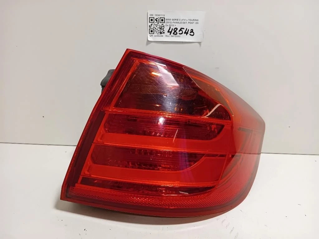 Fanale EST POST DX 18361112 Bmw Serie 3 F31 Touring 2012