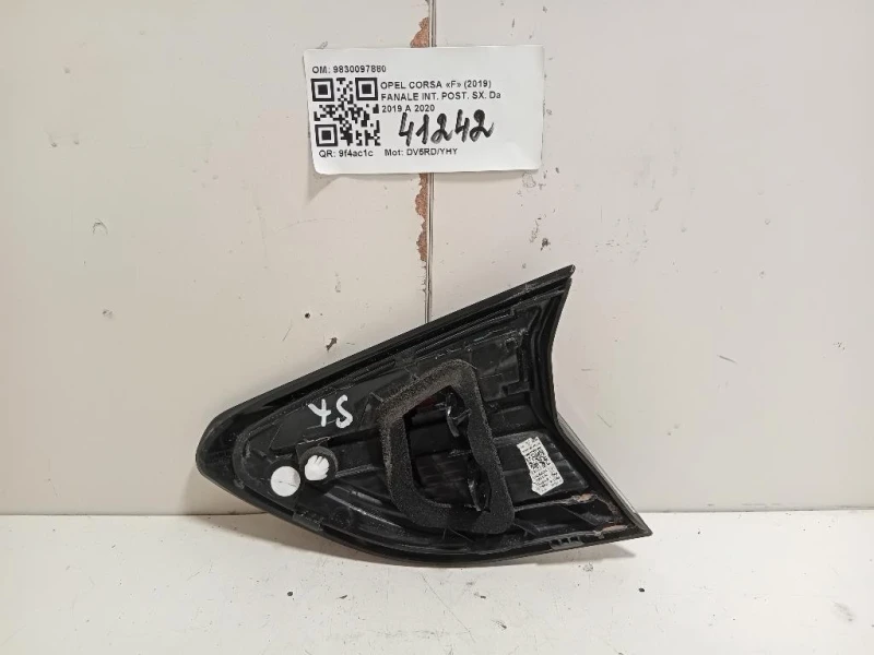 Fanale INT POST SX 9830097780 SINISTRO SX Opel Corsa F 2019