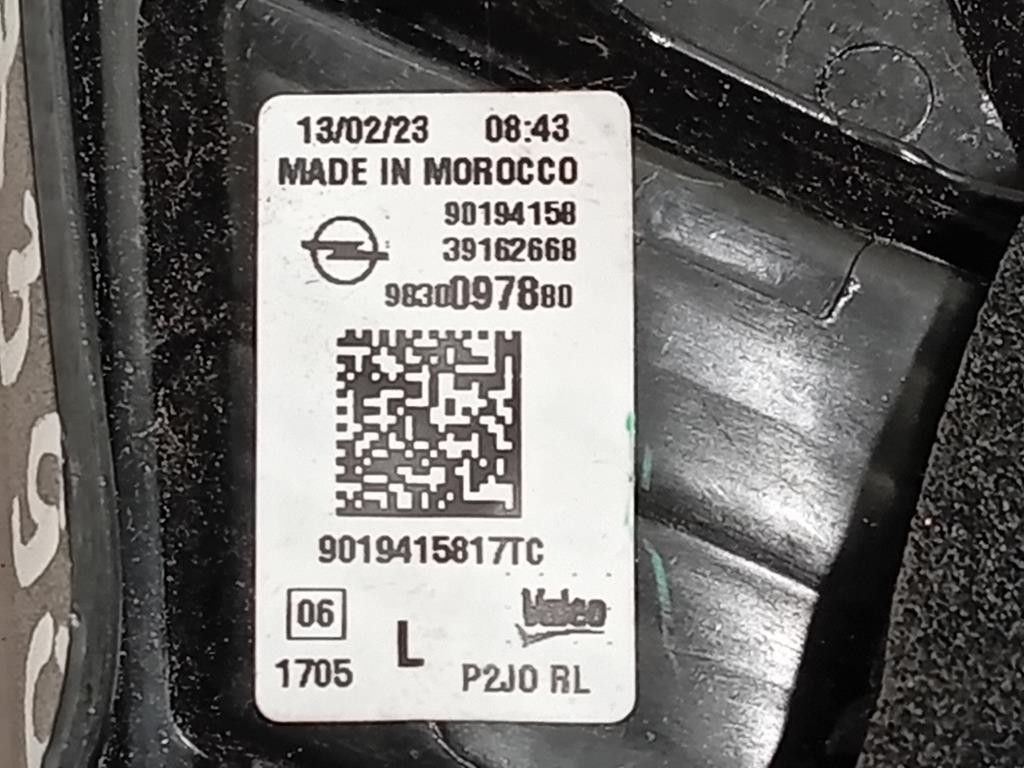Fanale INT POST SX 9830097880 Opel Corsa F 2019