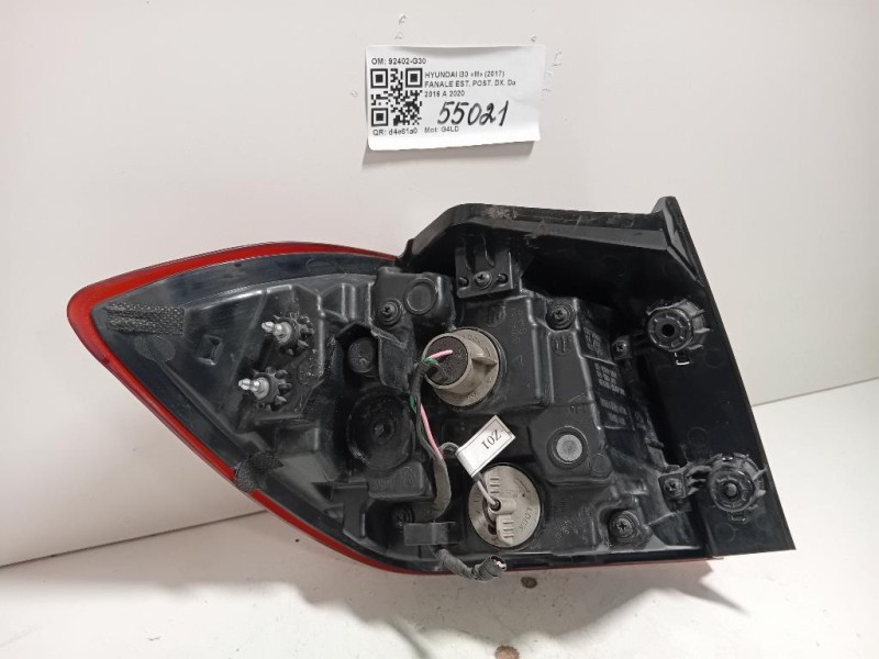 Fanale EST POST DX 92402-G30 Hyundai I30 III 2017