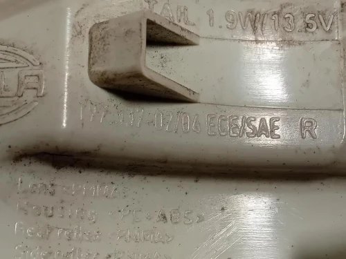 Fanale EST POST DX 19733702 Jaguar XE 2015