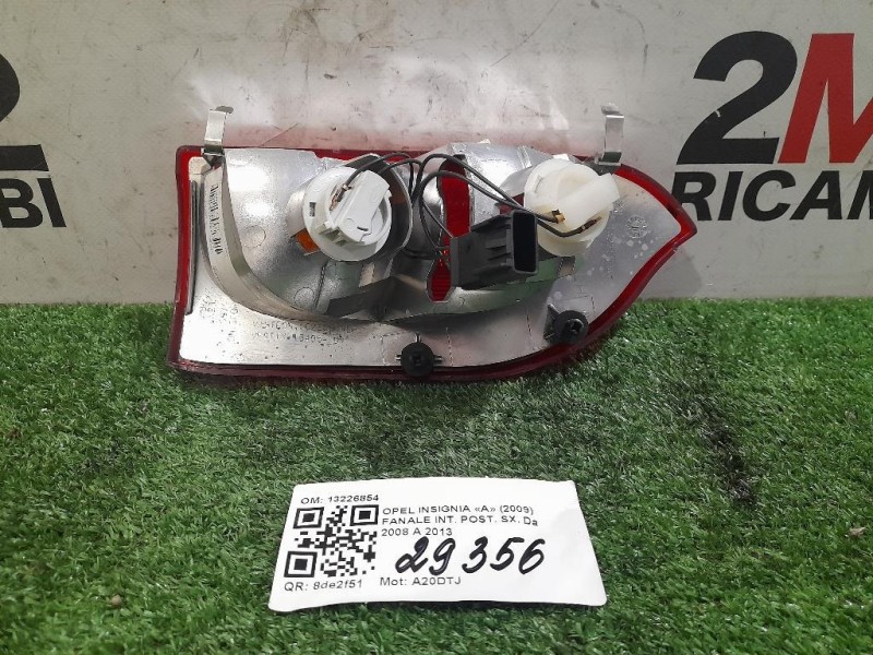 Fanale INT POST SX 13226854 Opel Insignia A 2009