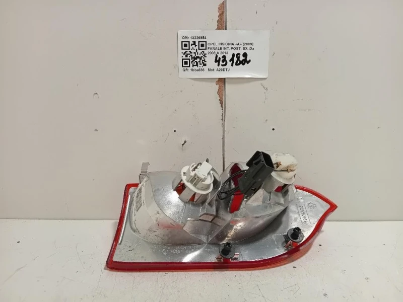 Fanale INT POST SX 13226854 SX Opel Insignia A 2009