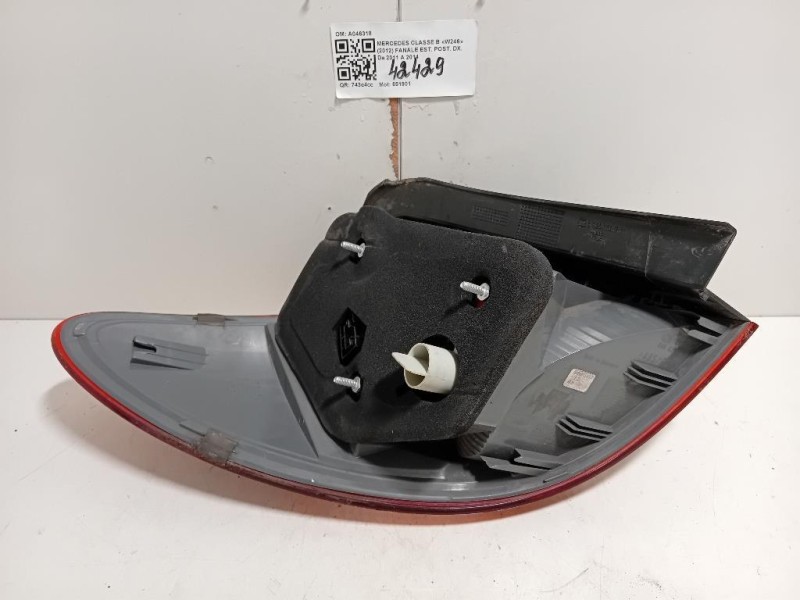 Fanale EST POST DX A046318 Mercedes Classe B W246 2012