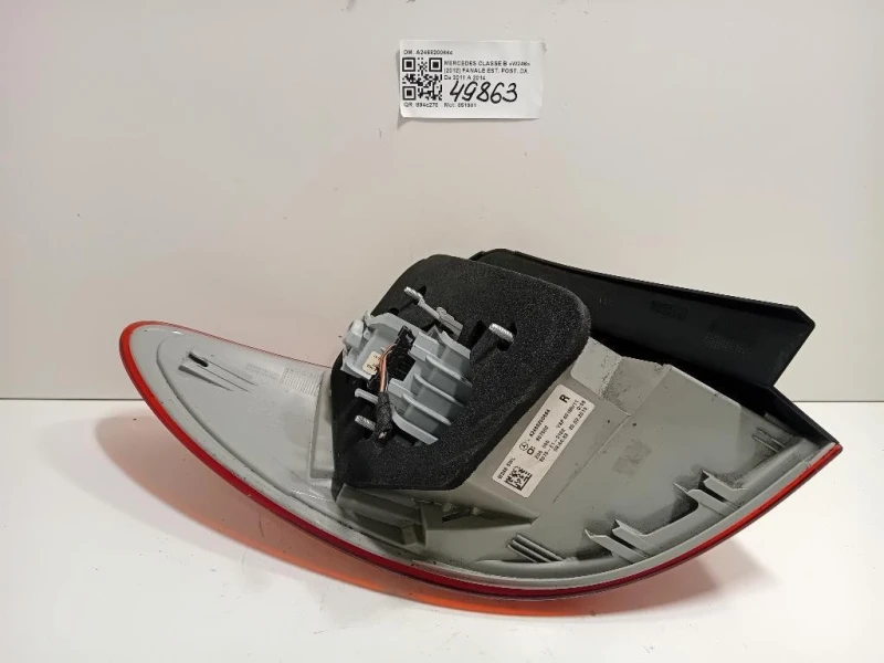 Fanale EST POST DX A2468200664 Mercedes Classe B W246 2012