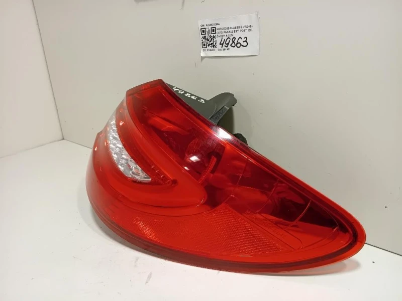 Fanale EST POST DX A2468200664 Mercedes Classe B W246 2012