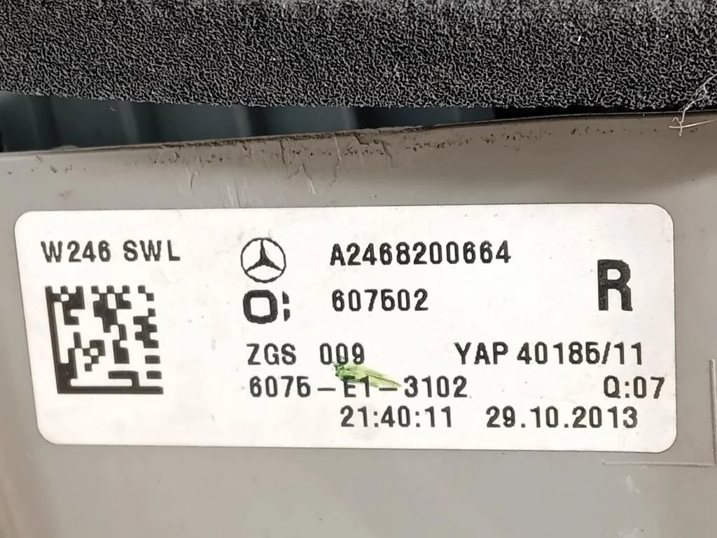 Fanale EST POST DX A2468200664 Mercedes Classe B W246 2012