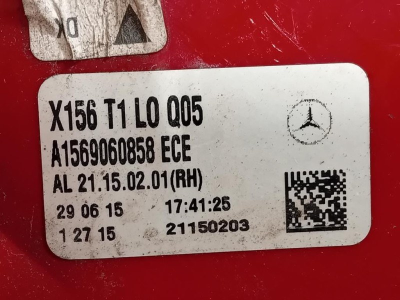Fanale EST POST DX A1569060858 Mercedes Classe GLA X156 2014