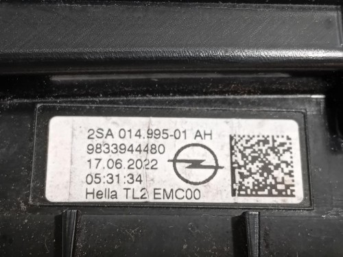 Fanale INT POST SX 9833944480 Opel Mokka B 2020