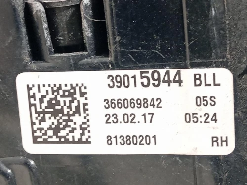 Fanale EST POST DX 39015944 Opel Astra K 2016