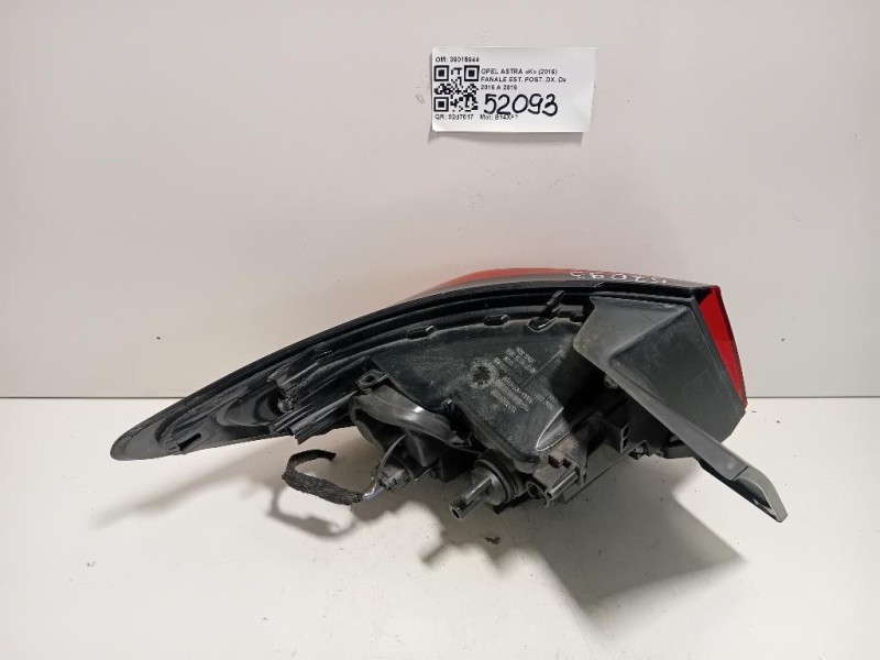 Fanale EST POST DX 39015944 Opel Astra K 2016