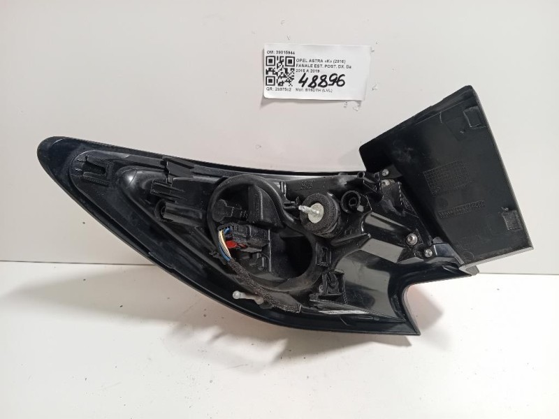 Fanale EST POST DX 39015944 Opel Astra K 2016