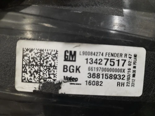 Fanale EST POST DX 13427517 Opel Astra K SW 2016