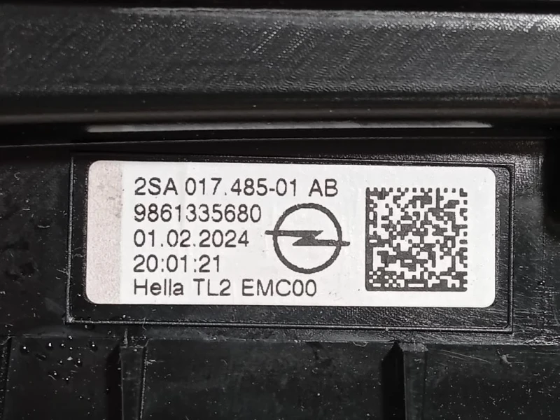 Fanale INT POST SX 9861335680 Opel Mokka B 2020