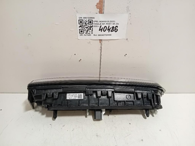 Fanale INT POST SX 9861335680 Opel Mokka B 2020