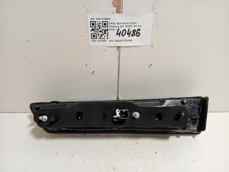 Fanale INT POST SX 9861335680 Opel Mokka B 2020