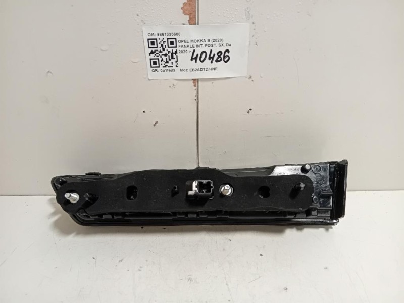 Fanale INT POST SX 9861335680 Opel Mokka B 2020