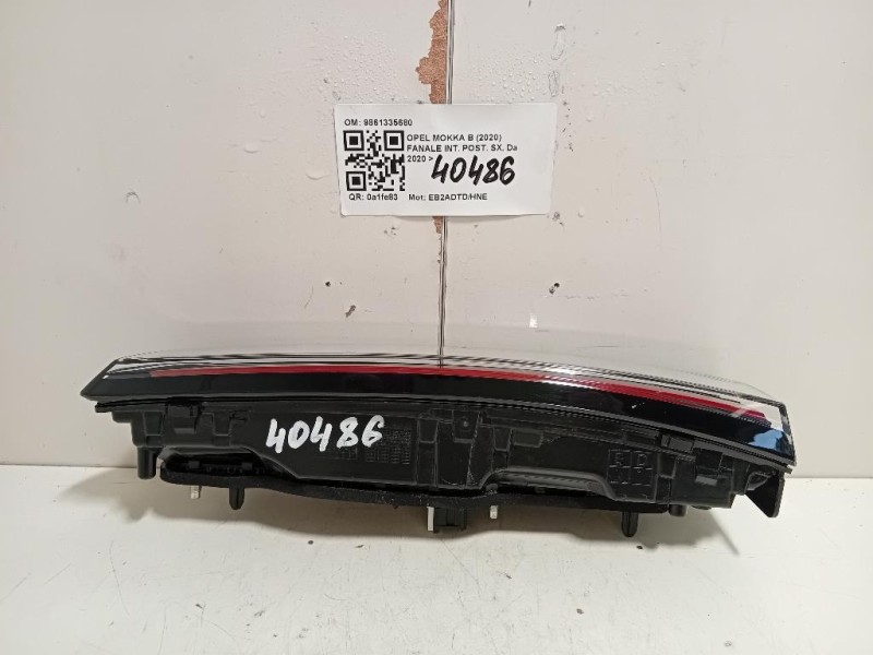 Fanale INT POST SX 9861335680 Opel Mokka B 2020