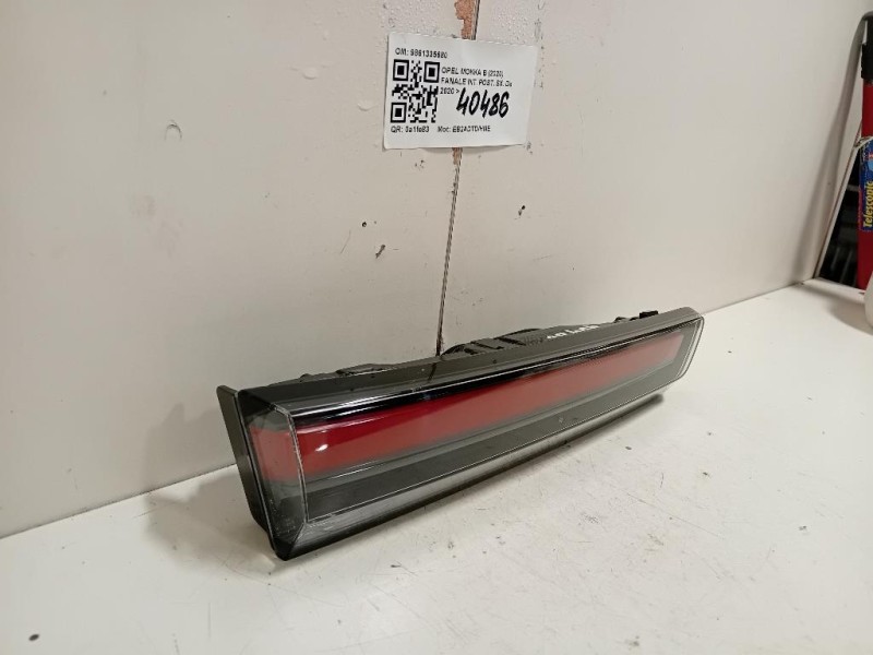 Fanale INT POST SX 9861335680 Opel Mokka B 2020