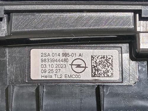 Fanale INT POST SX 9833944480 Opel Mokka B 2020