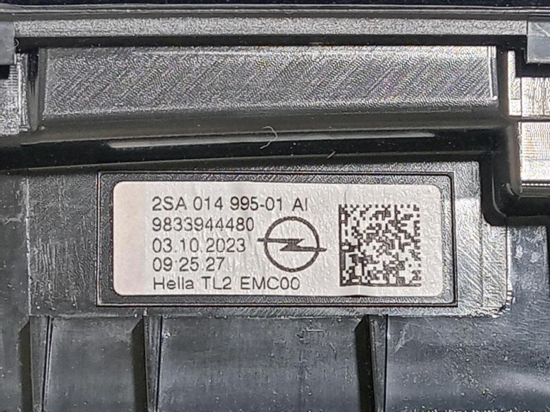 Fanale INT POST SX 9833944480 Opel Mokka B 2020