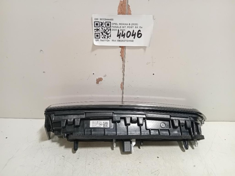 Fanale INT POST SX 9833944480 Opel Mokka B 2020