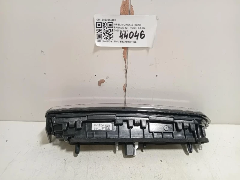 Fanale INT POST SX 9833944480 Opel Mokka B 2020