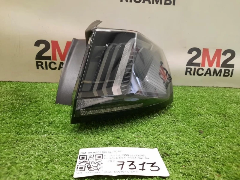 Fanale EST POST DX 9836231180 82140201 Peugeot 3008 II 2016