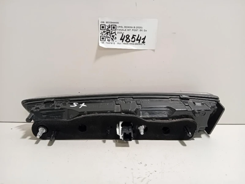 Fanale INT POST SX 9833944480 Opel Mokka B 2020
