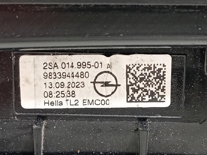 Fanale INT POST SX 9833944480 Opel Mokka B 2020