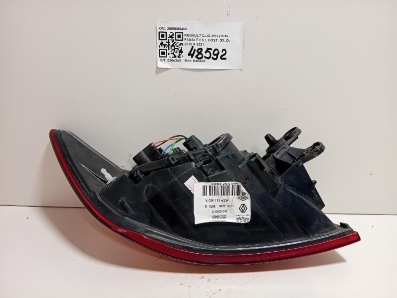 Fanale EST POST DX 265509846R Renault CLIO IV 2016
