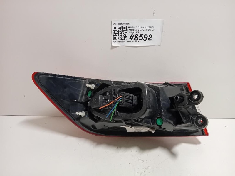 Fanale EST POST DX 265509846R Renault CLIO IV 2016