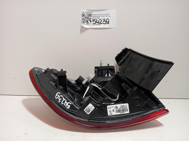 Fanale EST POST DX 265509761R Renault CLIO V 2019