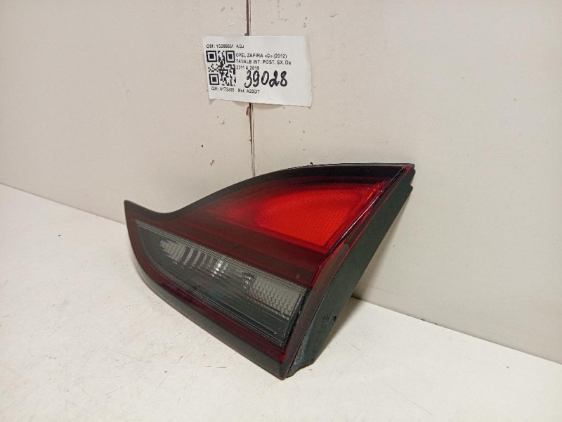 Fanale INT POST SX 13288831 AGJ Opel Zafira C 2012