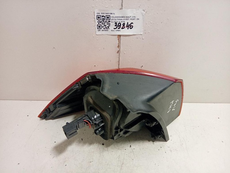 Fanale EST POST DX 5G0 945 096 N Volkswagen GOLF VII 2013
