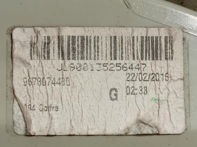 Fanale INT POST SX 9678074480 Peugeot 2008 I 2013