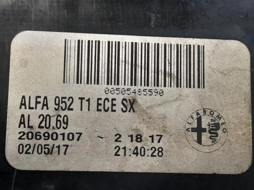 Fanale EST POST SX 20690107 Alfa Romeo Giulia 2016