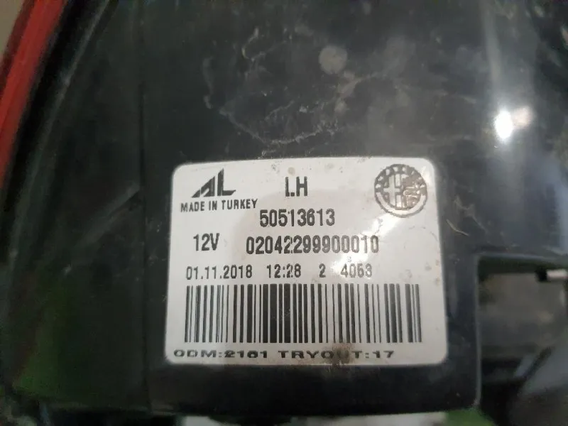 Fanale EST POST SX 50513613 Alfa Romeo Giulietta 2010