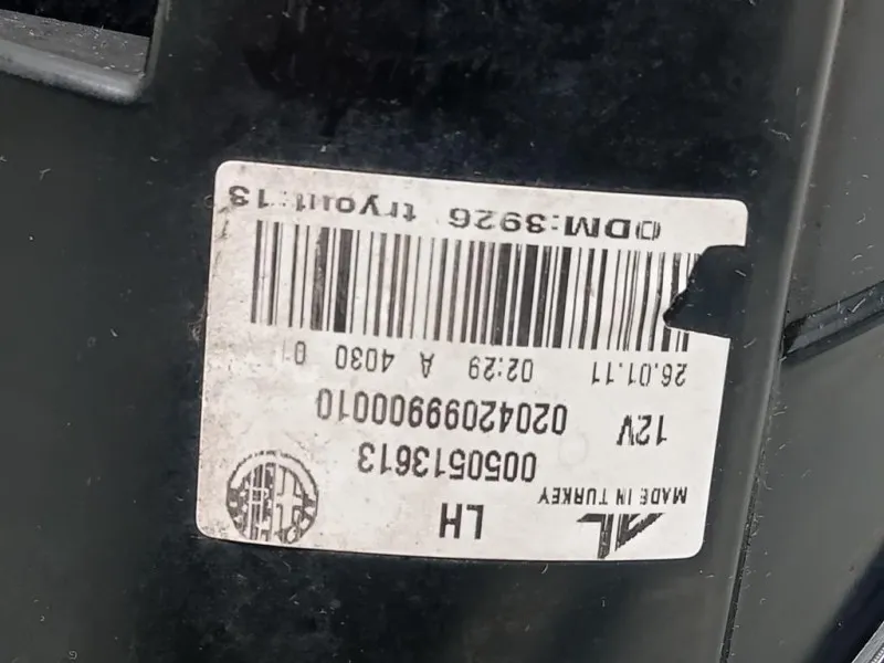 Fanale EST POST SX 50513613 Alfa Romeo Giulietta 2010