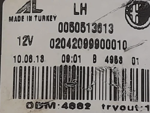 Fanale EST POST SX 0050513613 Alfa Romeo Giulietta 2013