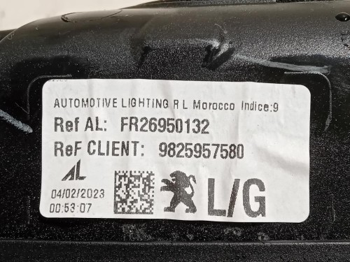 Fanale INT POST SX 9825957580 Peugeot 2008 II 2020