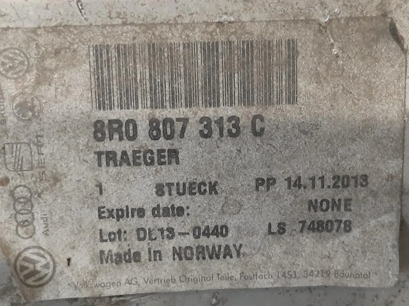 Traversa Paraurti POST 8R0 807 313C Audi Q5 8RB 2009